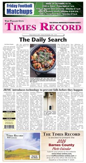 Cover of Valley City Times-Record