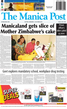 Cover of The Manica Post