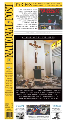 Cover of National Post - (National Edition)