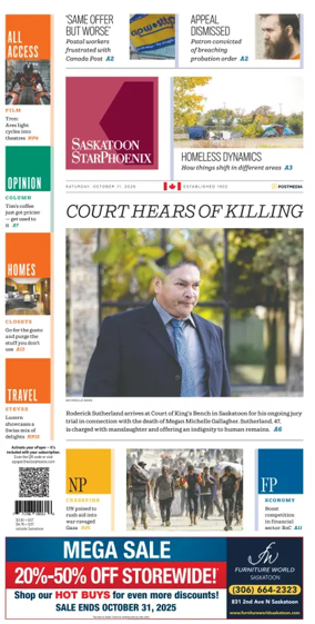 Cover of Saskatoon StarPhoenix