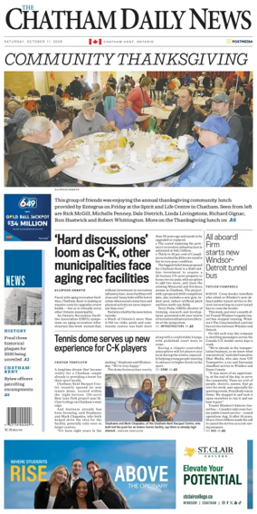 Cover of The Chatham Daily News