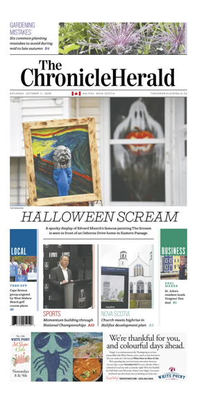 Cover of The Chronicle Herald (Provincial)