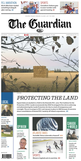 Cover of The Guardian (Charlottetown)