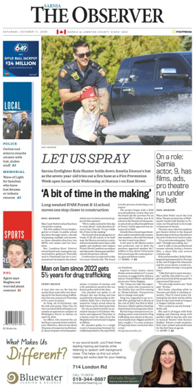 Cover of The Observer (Sarnia)