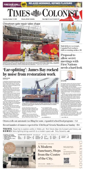 Cover of Times Colonist