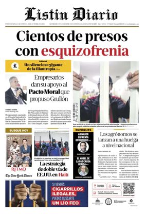 Cover of Listin Diario