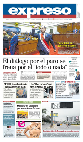 Cover of Diario Expreso