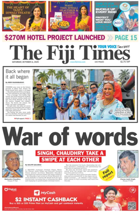 Cover of The Fiji Times