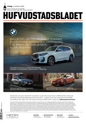 Cover of Hufvudstadsbladet