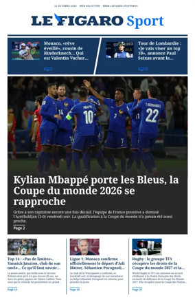 Cover of Le Figaro Sport