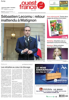 Cover of Ouest France (Auray)