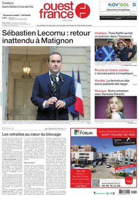 Cover of Ouest France (Challans / Saint-Gilles-Croix-de-Vie)