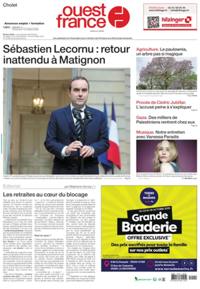 Cover of Ouest France (Cholet)