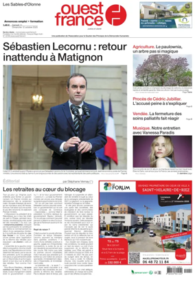 Cover of Ouest France (Les Sables-d'Olonne)