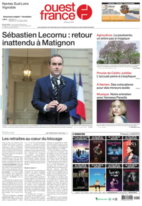 Cover of Ouest France (Nantes / Sud-Loire / Vignoble)