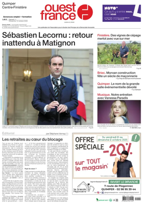 Cover of Ouest France (Quimper)