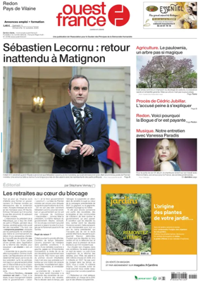 Cover of Ouest France (Redon / Pays de Vilaine)