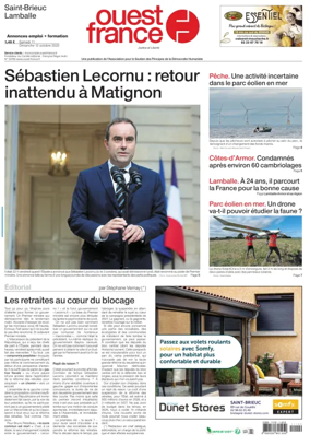 Cover of Ouest France (Saint-Brieuc)