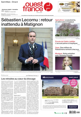 Cover of Ouest France (Saint-Malo)