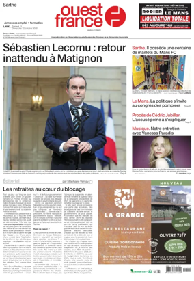 Cover of Ouest France (Sarthe)
