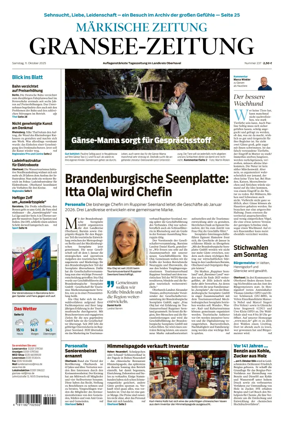 Cover of Gransee-Zeitung