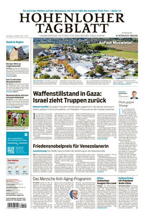 Cover of Hohenloher Tagblatt