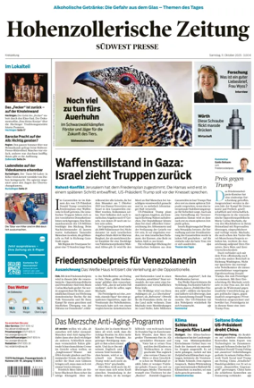 Cover of Hohenzollerische Zeitung