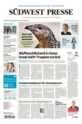 Cover of Südwest Presse (Ulm)