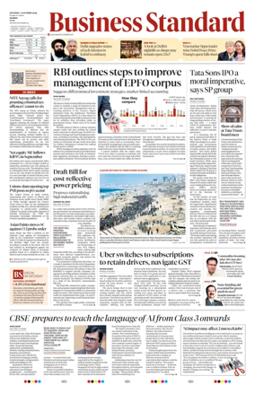 Cover of Business Standard