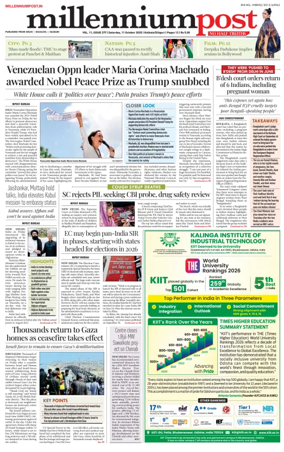 Cover of Millennium Post (Kolkata)