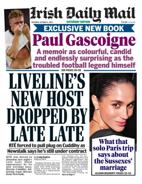 Cover of Irish Daily Mail