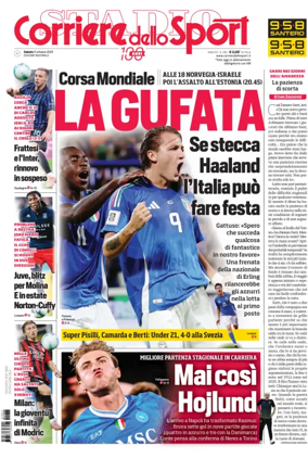 Cover of Corriere dello Sport
