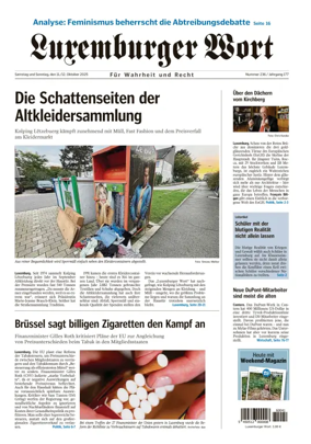 Cover of Luxemburger Wort