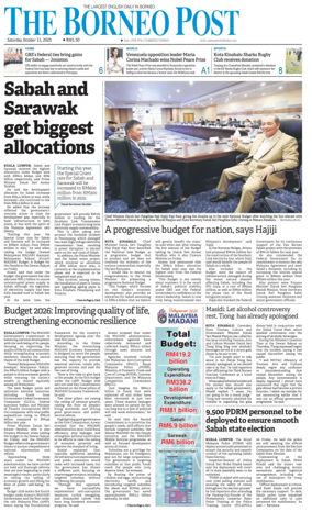 Cover of The Borneo Post (Sabah)