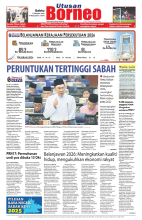 Cover of Utusan Borneo (Sabah)