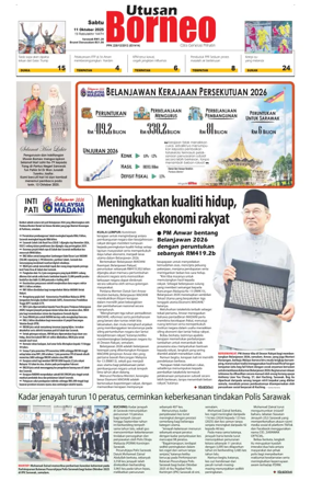 Cover of Utusan Borneo (Sarawak)