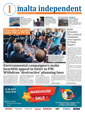 Cover of Malta Independent