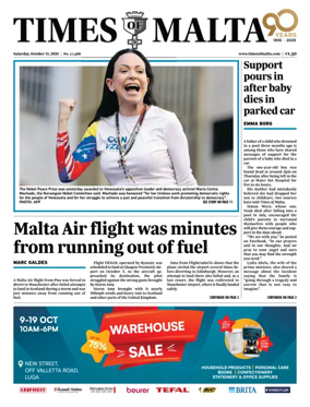 Cover of Times of Malta