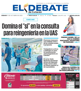 Cover of El Debate de Culiacán