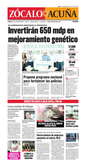 Cover of Zócalo Acuña