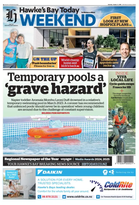 Cover of Hawke's Bay Today