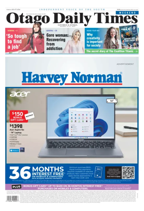 Cover of Otago Daily Times