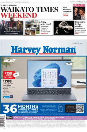 Cover of Waikato Times