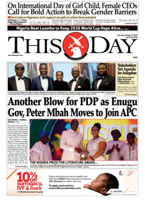 Cover of THISDAY