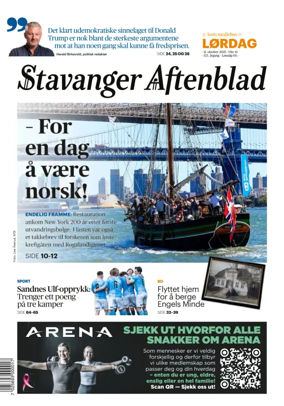 Cover of Stavanger Aftenblad
