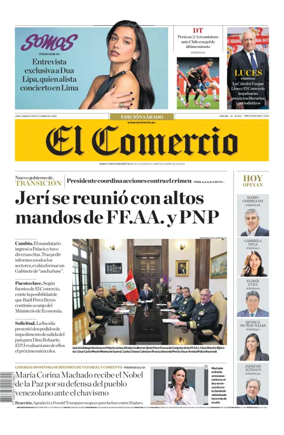Cover of Diario El Comercio