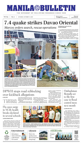 Cover of Manila Bulletin