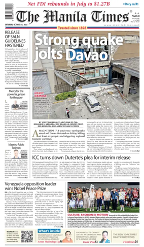 Cover of Manila Times