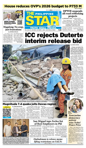 Cover of The Philippine Star