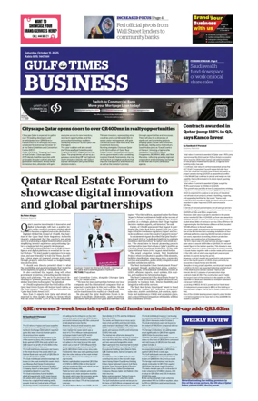 Cover of Gulf Times Business